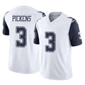 Tlead D.Cowboys #3 George Pickens Player White-Navy Limited Vapor F.U.S.E. Home Game Stitched Jerseys