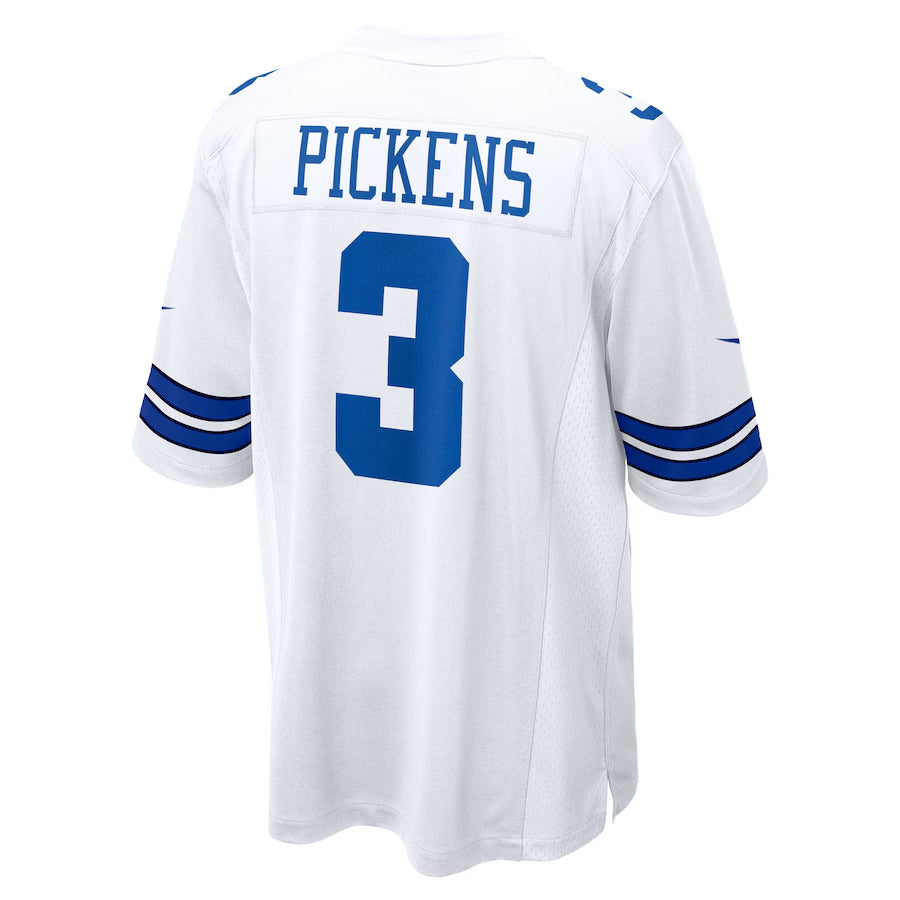 Tlead D.Cowboys #3 George Pickens Player White Home Game Stitched Jerseys