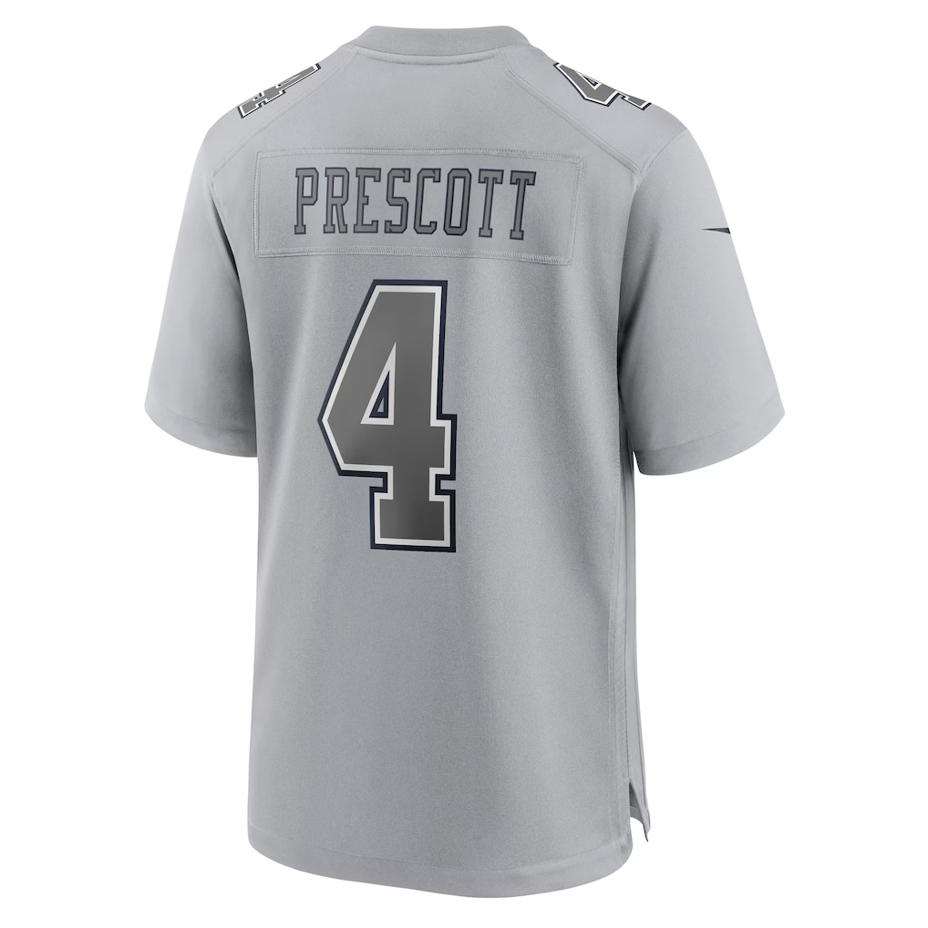 Tlead D.Cowboys #4 Dak Prescott Gray Atmosphere Fashion Game  Stitched Jerseys