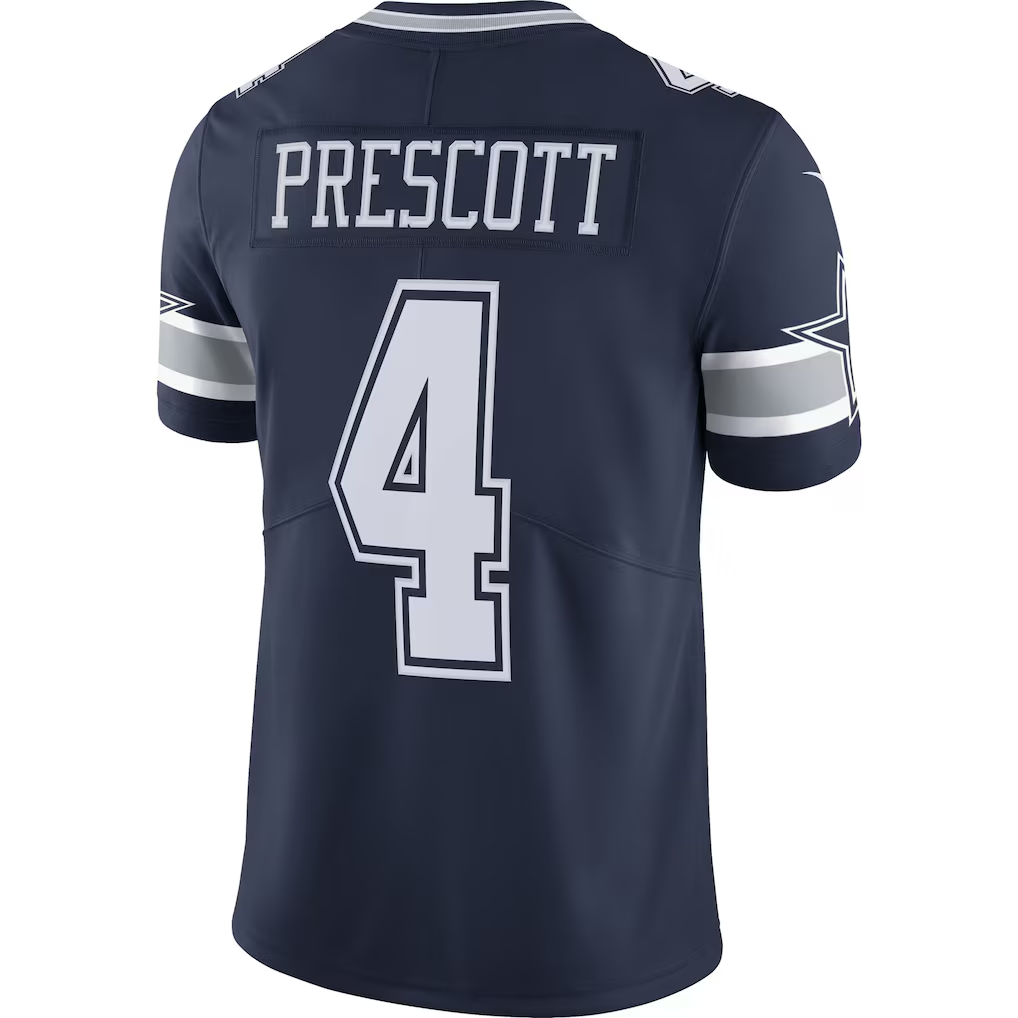 Tlead D.Cowboys #4 Dak Prescott Navy Vapor Limited Player Stitched Jerseys