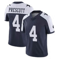 Tlead D.Cowboys #4 Dak Prescott Player Navy-White Limited Alternate Vapor Untouchable Home Game Stitched Jerseys