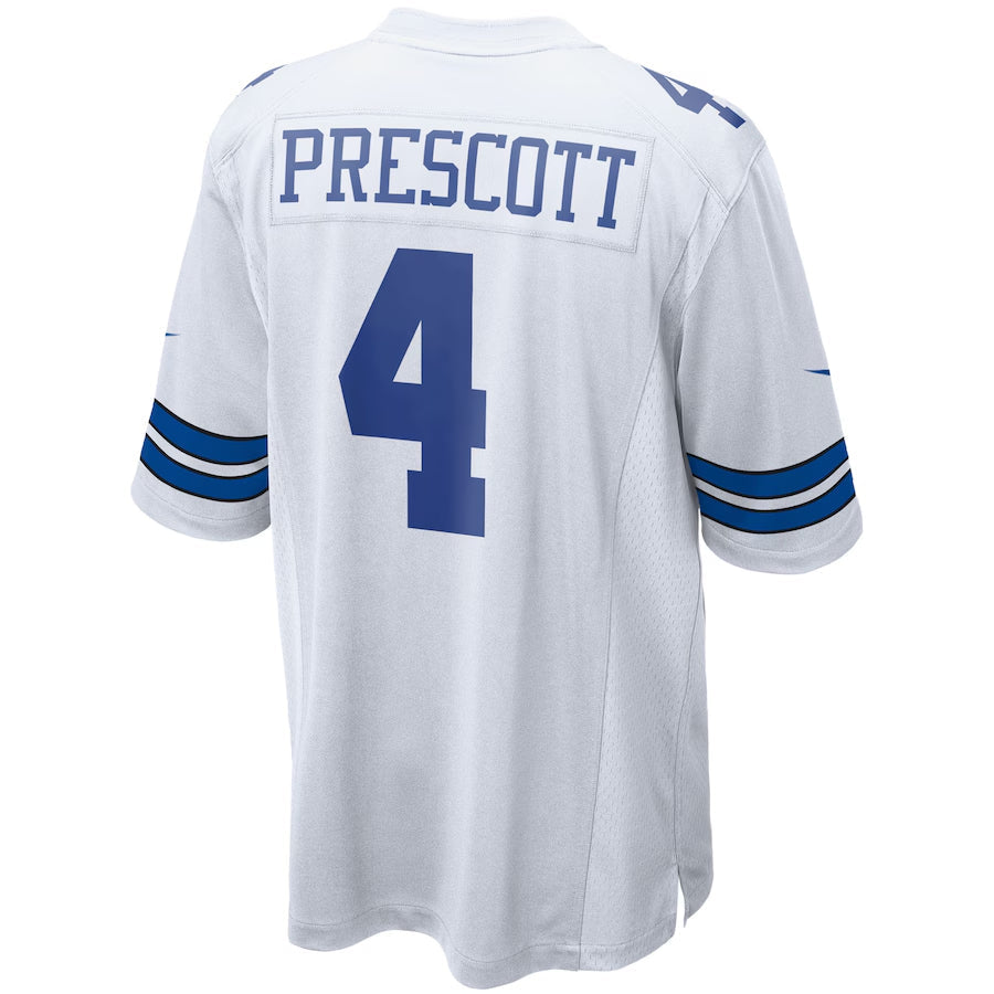 Tlead D.Cowboys #4 Dak Prescott Player White Home Game Stitched Jerseys