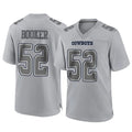 Tlead D.Cowboys #52 Tyler Booker Player Gray Atmosphere Fashion Home Game Stitched Jerseys