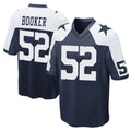 Tlead D.Cowboys #52 Tyler Booker Player Navy-White Alternate Home Game Stitched Jerseys