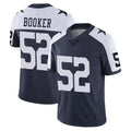 Tlead D.Cowboys #52 Tyler Booker Player Navy-White Limited Alternate Vapor Untouchable Home Game Stitched Jerseys