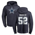 Tlead D.Cowboys #52 Tyler Booker Player Navy Pullover Hoodies Limited Stitched Jerseys