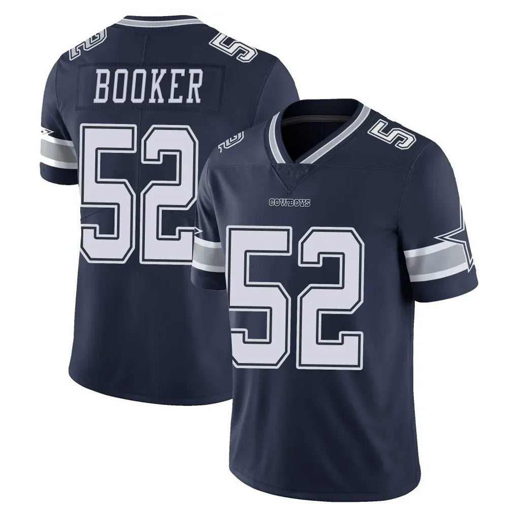 Tlead D.Cowboys #52 Tyler Booker Player Navy Vapor Untouchable Limited Home Game Stitched Jerseys