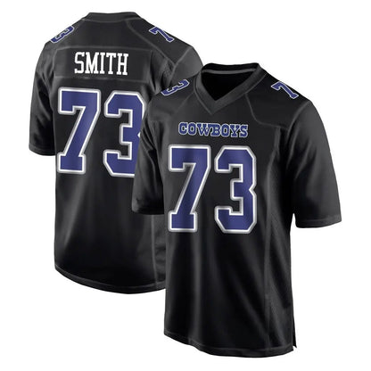 Tlead D.Cowboys #73 Tyler Smith Player Carbon Black Fashion Home Game Stitched Jerseys