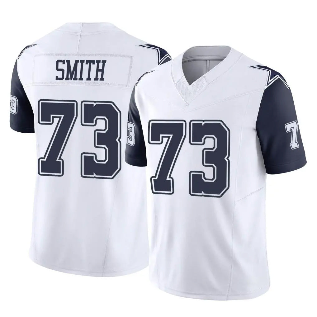 Tlead D.Cowboys #73 Tyler Smith Player White-Navy Limited Vapor F.U.S.E. Home Game Stitched Jerseys
