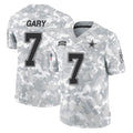 Tlead D.Cowboys #7 Rashan Gary Player Arctic Camo Salute to Service Limited Home Game Stitched Jerseys