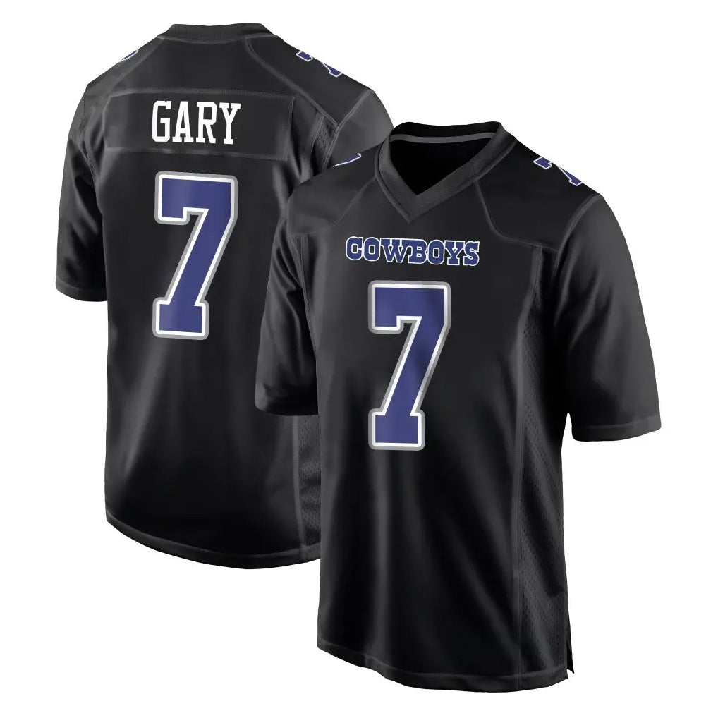 Tlead D.Cowboys #7 Rashan Gary Player Carbon Black Fashion Home Game Stitched Jerseys