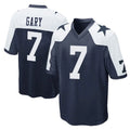 Tlead D.Cowboys #7 Rashan Gary Player Navy-White Alternate Home Game Stitched Jerseys