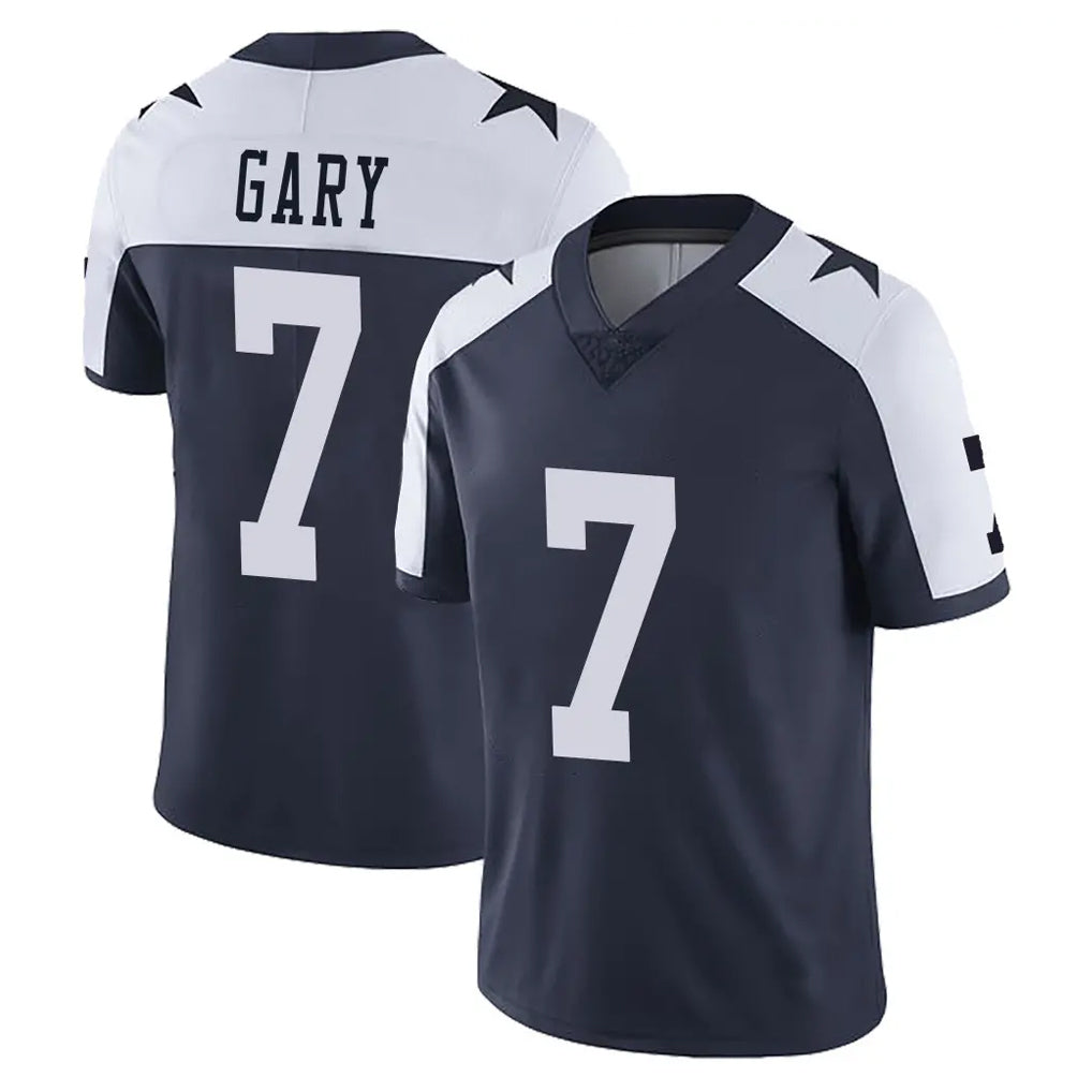 Tlead D.Cowboys #7 Rashan Gary Player Navy-White Limited Alternate Vapor Untouchable Home Game Stitched Jerseys