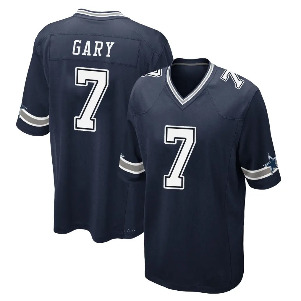 Tlead D.Cowboys #7 Rashan Gary Player Navy Home Game Stitched Jerseys