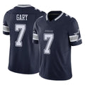 Tlead D.Cowboys #7 Rashan Gary Player Navy Limited Vapor F.U.S.E. Home Game Stitched Jerseys