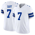 Tlead D.Cowboys #7 Rashan Gary Player White Limited Vapor F.U.S.E. Home Game Stitched Jerseys