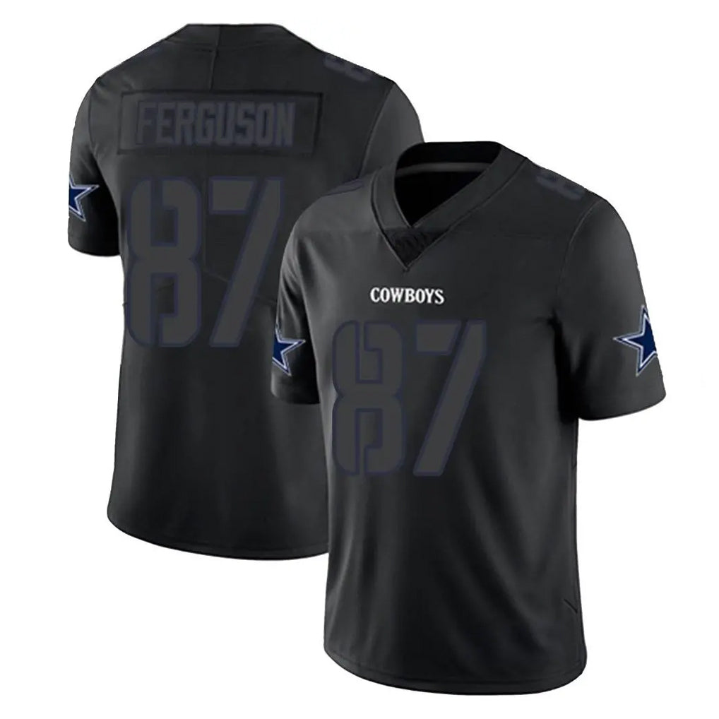 Tlead D.Cowboys #87 Jake Ferguson Player Black Impact Limited Home Game Stitched Jerseys