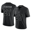 Tlead D.Cowboys #87 Jake Ferguson Player Black Limited Reflective Home Game Stitched Jerseys