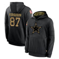 Tlead D.Cowboys #87 Jake Ferguson Player Black Salute to Service Pullover Hoodies Limited Stitched Jerseys