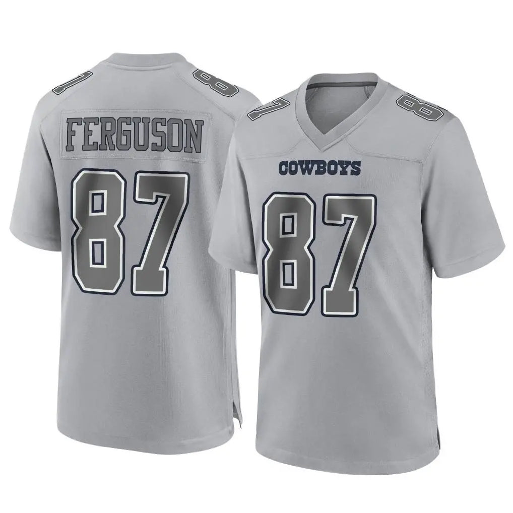 Tlead D.Cowboys #87 Jake Ferguson Player Gray Atmosphere Fashion Home Game Stitched Jerseys