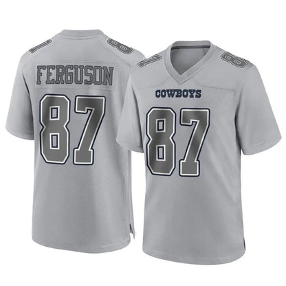 Tlead D.Cowboys #87 Jake Ferguson Player Gray Atmosphere Fashion Home Game Stitched Jerseys