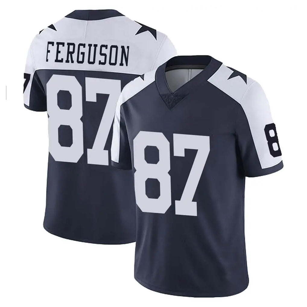 Tlead D.Cowboys #87 Jake Ferguson Player Navy-White Limited Alternate Vapor Untouchable Home Game Stitched Jerseys