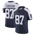Tlead D.Cowboys #87 Jake Ferguson Player Navy-White Limited Alternate Vapor Untouchable Home Game Stitched Jerseys