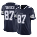 Tlead D.Cowboys #87 Jake Ferguson Player Navy Limited Vapor F.U.S.E. Home Game Stitched Jerseys