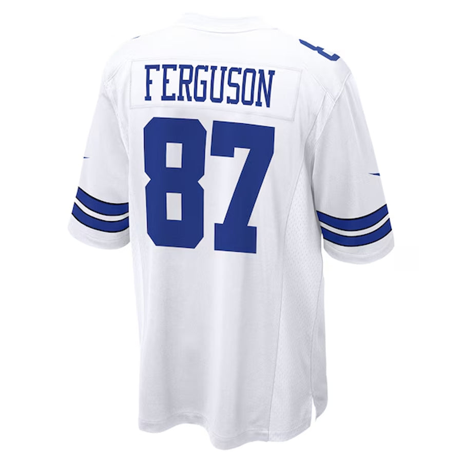 Tlead D.Cowboys #87 Jake Ferguson Player White Home Game Stitched Jerseys