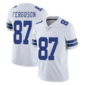 Tlead D.Cowboys #87 Jake Ferguson Player White Vapor Untouchable Limited Home Game Stitched Jerseys