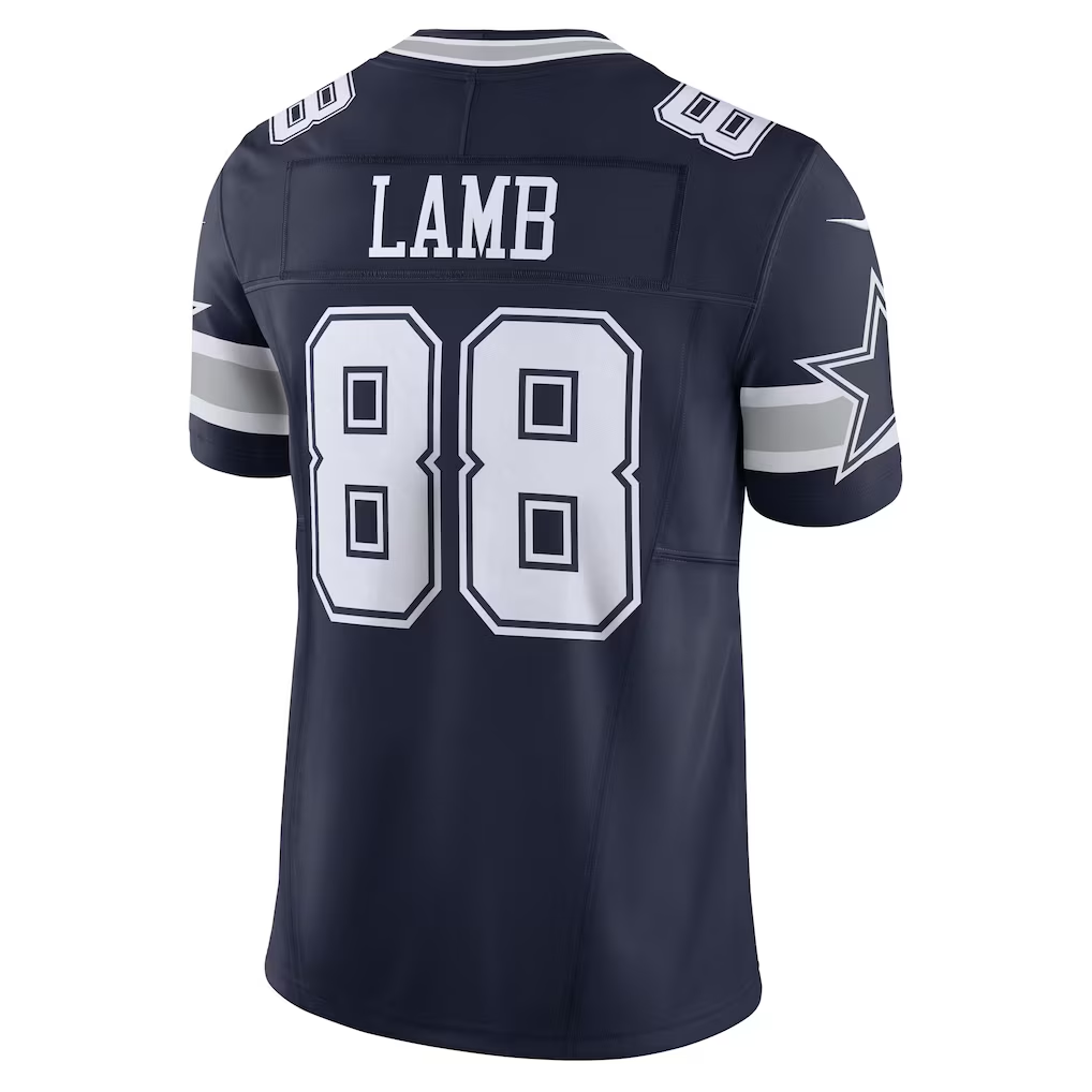Tlead D.Cowboys #88 CeeDee Lamb Navy Vapor F.U.S.E. Limited Stitched Jersey