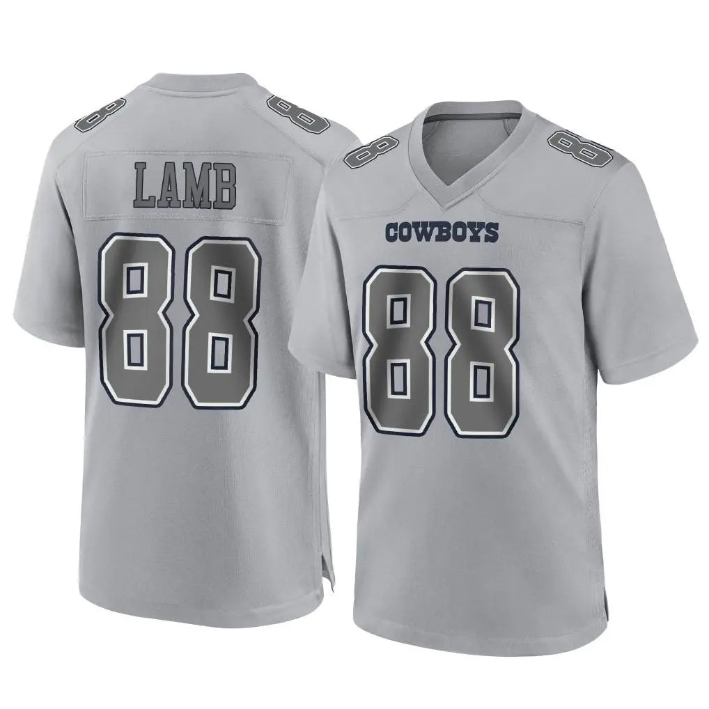 Tlead D.Cowboys #88 CeeDee Lamb Player Gray Atmosphere Fashion Home Game Stitched Jerseys