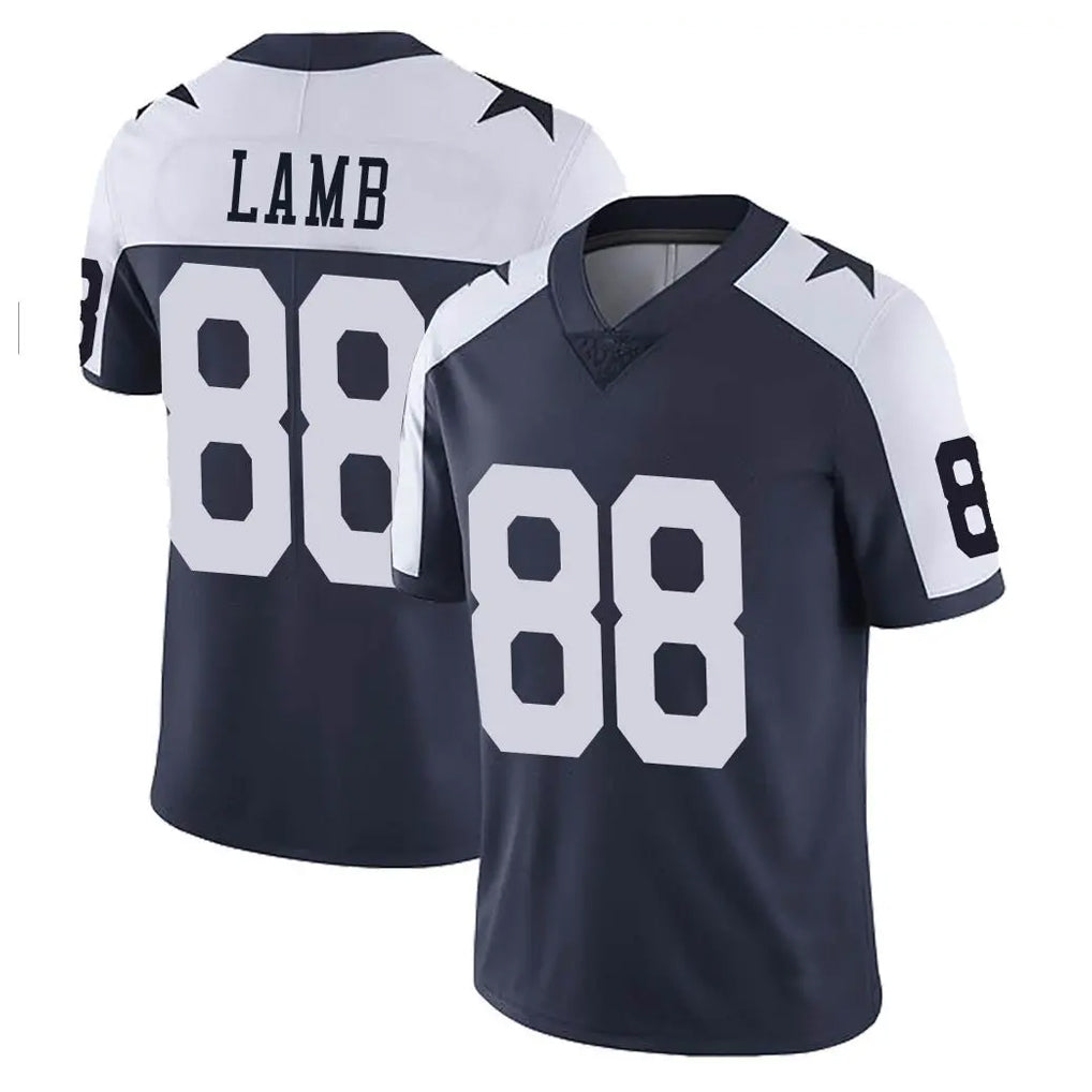 Tlead D.Cowboys #88 CeeDee Lamb Player Navy-White Limited Alternate Vapor Untouchable Home Game Stitched Jerseys