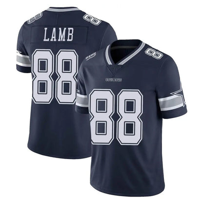 Tlead D.Cowboys #88 CeeDee Lamb Player Navy Vapor Untouchable Limited Home Game Stitched Jerseys