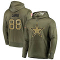Tlead D.Cowboys #88 CeeDee Lamb Player Salute to Service Pullover Hoodie Game Stitched Jerseys