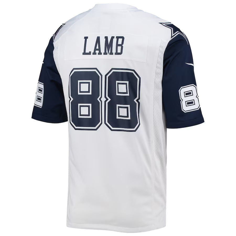 Tlead D.Cowboys #88 CeeDee Lamb Player White Alternate Game Stitched Jerseys