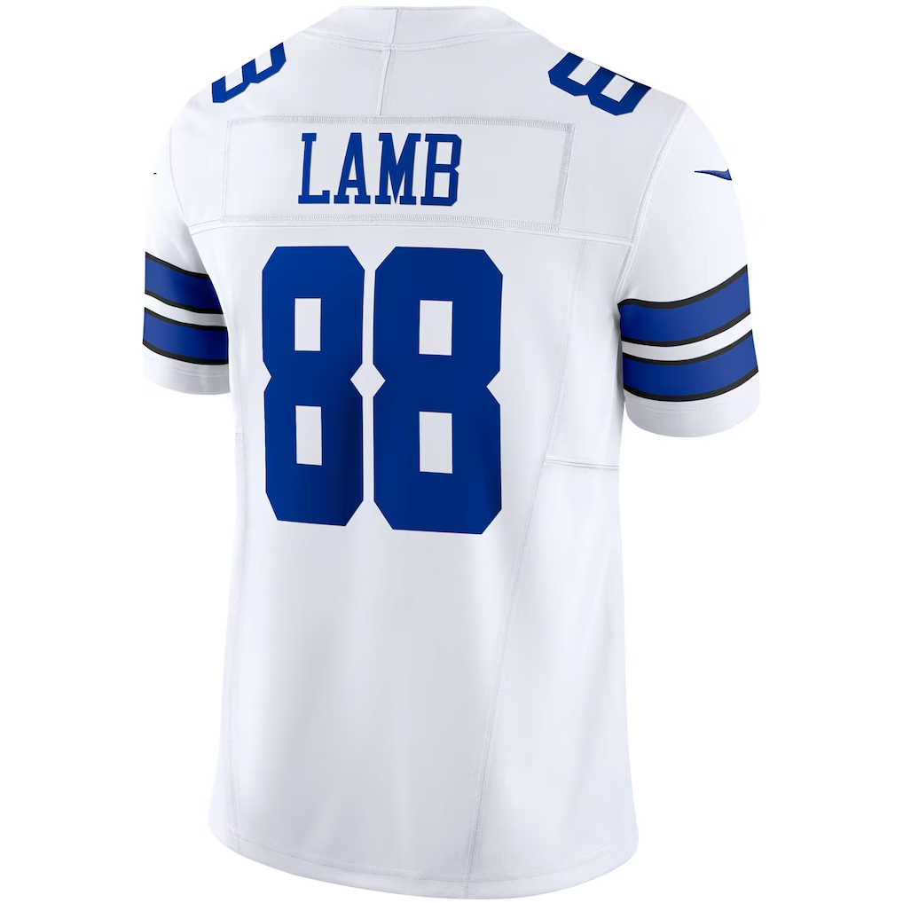 Tlead D.Cowboys #88 CeeDee Lamb White Vapor F.U.S.E. Limited Stitched Jerseys