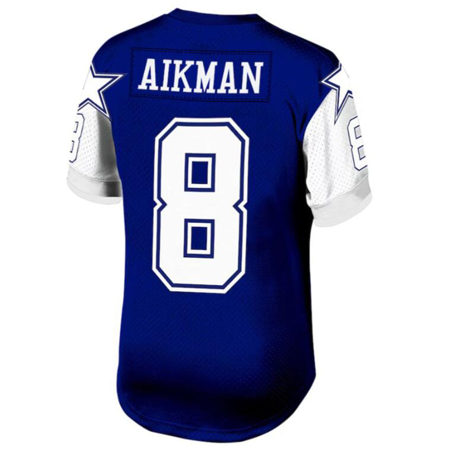 Tlead D.Cowboys #8 Troy Aikman Navy Legacy Replica Jersey American Stitched Jersey
