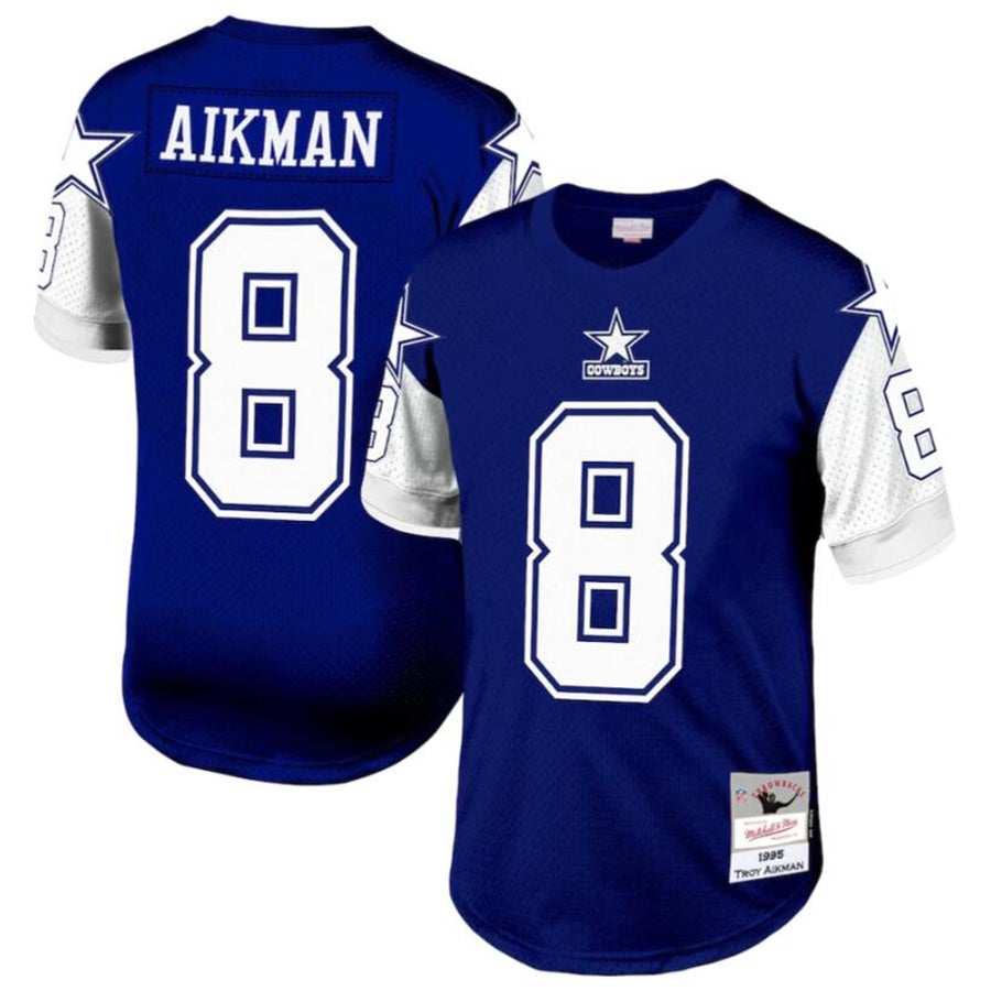 Tlead D.Cowboys #8 Troy Aikman Navy Legacy Replica Jersey American Stitched  Jerseys