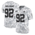 Tlead D.Cowboys #92 Quinnen Williams Player Arctic Camo Salute to Service Limited Home Game Stitched Jerseys