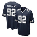 Tlead D.Cowboys #92 Quinnen Williams Player Navy Home Game Stitched Jerseys