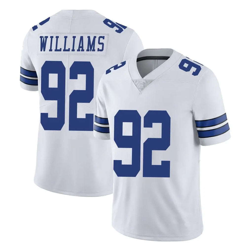 Tlead D.Cowboys #92 Quinnen Williams Player White Vapor Untouchable Limited Home Game Stitched Jerseys