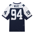 Tlead D.Cowboys #94 DeMarcus Ware Mitchell & Ness Navy 2011 Authentic Throwback Retired Player Jersey Stitched Puhic
