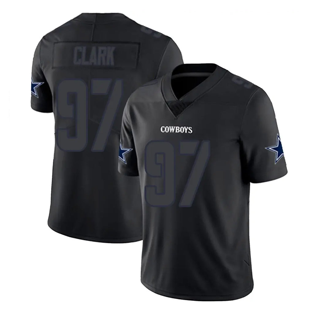 Tlead D.Cowboys #97 Kenny Clark Player Black Impact Limited Home Game Stitched Jerseys