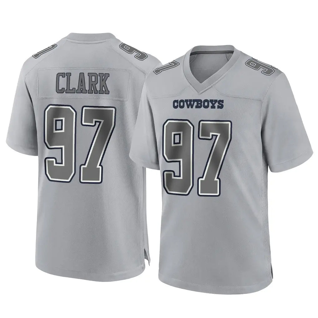 Tlead D.Cowboys #97 Kenny Clark Player Gray Atmosphere Fashion Home Game Stitched Jerseys