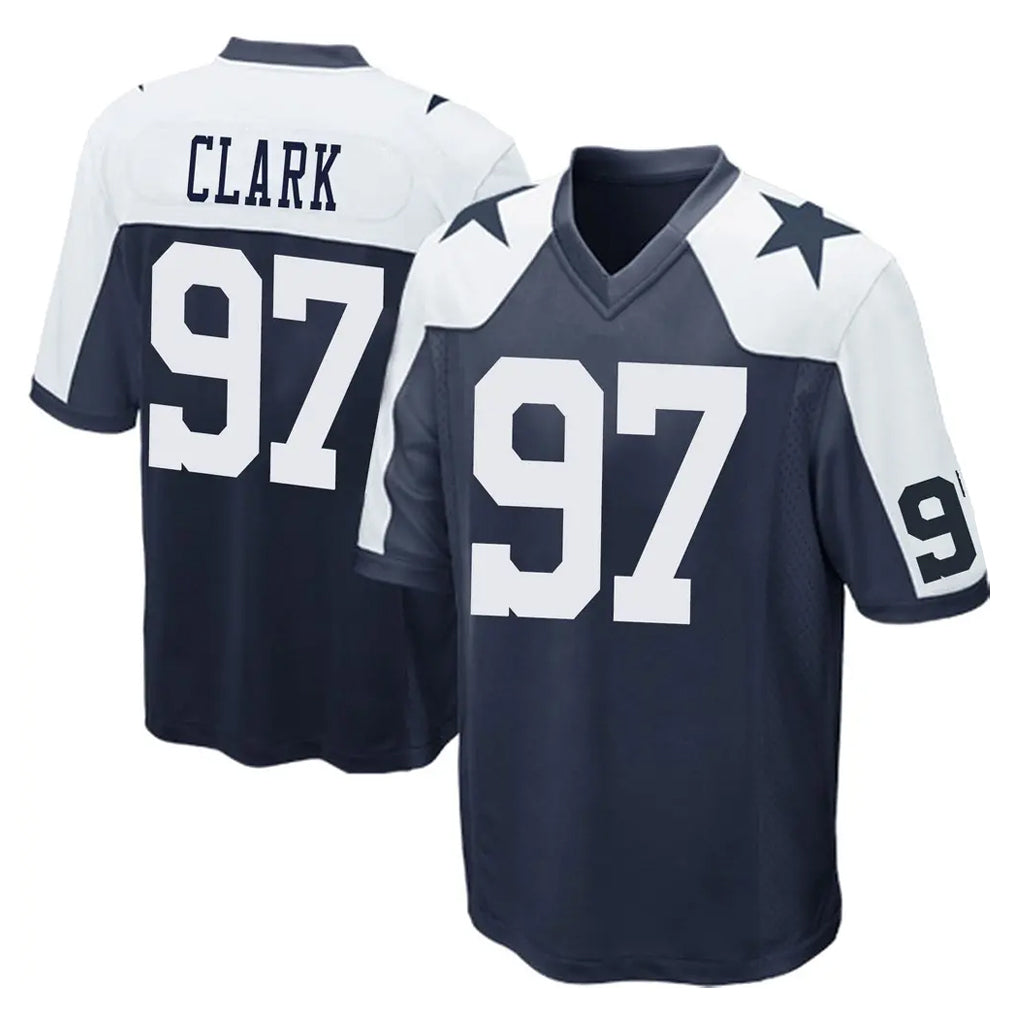 Tlead D.Cowboys #97 Kenny Clark Player Navy-White Alternate Home Game Stitched Jerseys