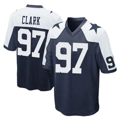 Tlead D.Cowboys #97 Kenny Clark Player Navy-White Alternate Home Game Stitched Jerseys