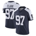 Tlead D.Cowboys #97 Kenny Clark Player Navy-White Limited Alternate Vapor Untouchable Home Game Stitched Jerseys