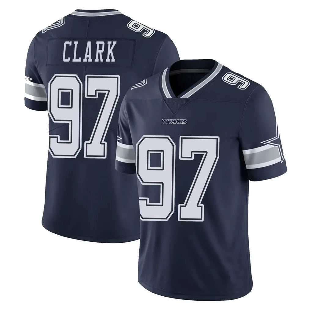 Tlead D.Cowboys #97 Kenny Clark Player Navy Vapor Untouchable Limited Home Game Stitched Jerseys