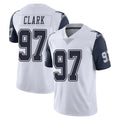 Tlead D.Cowboys #97 Kenny Clark Player White-Navy Limited Color Rush Vapor Untouchable Home Game Stitched Jerseys